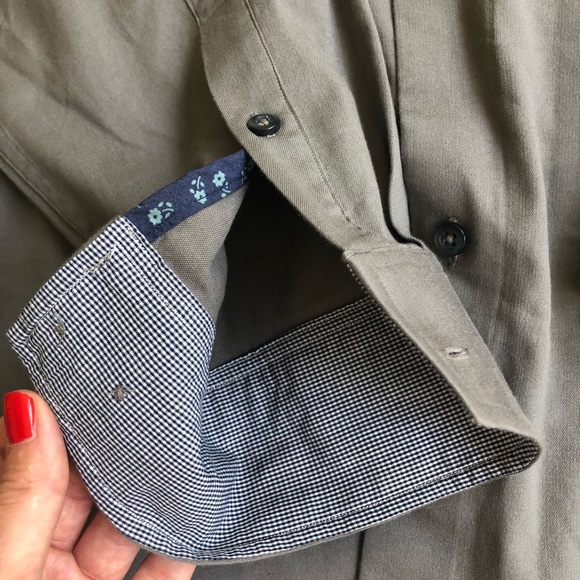 Tommy Bahama SILK blend Long Sleeve Button Down Shirt Sz XL - Picture 4 of 10